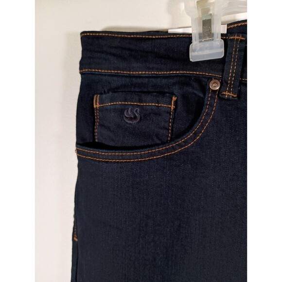 NWT Gloria Vanderbilt Amanda Womens Straight Dark Wash Jeans Plus Size 22W Short - Picture 3 of 6
